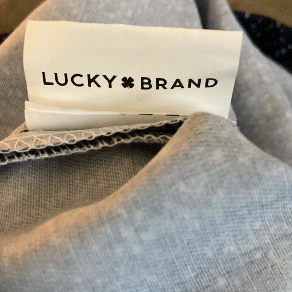 Lucky Brand Indigo-Dye Laundry Bag 3-Piece Set NWOT